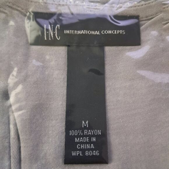 INC Sequins Tank Dress Size M Simple Lightweight Silver Gray T-shirt Dress - Picture 6 of 6